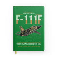 Thumbnail for F-111F Aardvark design on green notebook