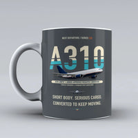 Thumbnail for A310-200P2F Mug design on gray airbus