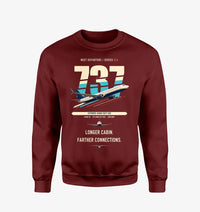 Thumbnail for Boeing 737-900ER design on wine red sweatshirt