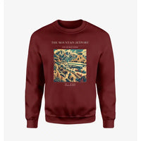 Thumbnail for VINTAGE G4123 - The Mountain Jetport - Designed Sweatshirts design on winered