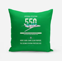 Thumbnail for Cessna Citation 550 - Citation II design on green pillow