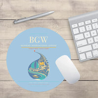 Thumbnail for Baghdad International Airport BGW Mouse-Pad Round - Light Blue
