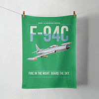 Thumbnail for F-94C Starfire design on green towel