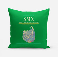 Thumbnail for Santa Maria Public Airport (SMX) design on green pillow