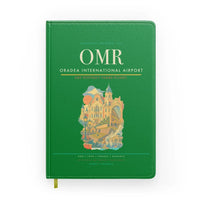 Thumbnail for Oradea International Airport (OMR) design on green notebook