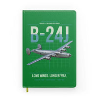 Thumbnail for B-24J Liberator design on green notebook
