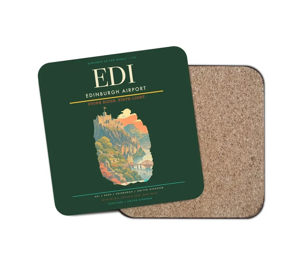 Edinburgh Airport EDI - Firth Stone Heather Crest - Dark Green