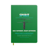 Thumbnail for Ascent AeroSystems Spirit design on green notebook