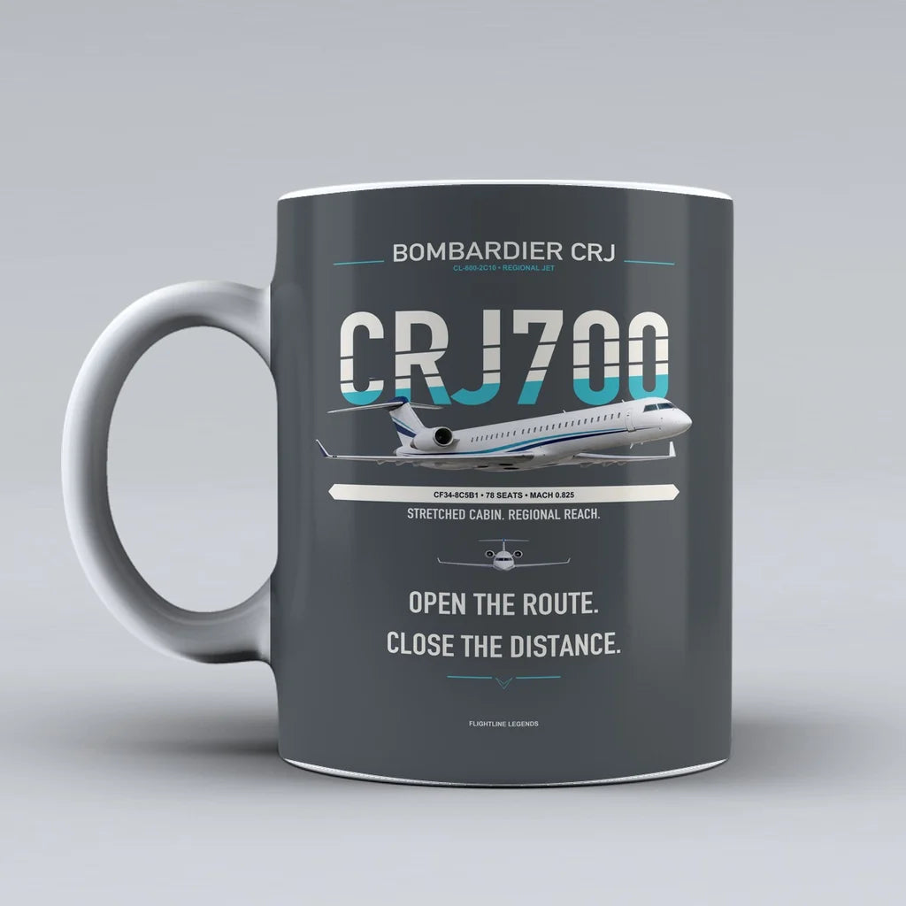 Mug design on gray crj700