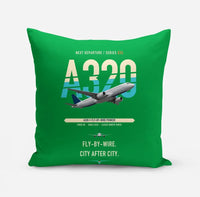 Thumbnail for Airbus A320 design on green pillow