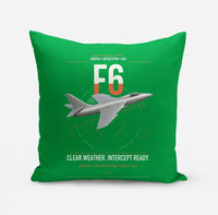 Thumbnail for Hawker Hunter F6 design on green pillow