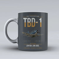 Thumbnail for TBD-1 Devastator design on gray ceramic mug, double-side print