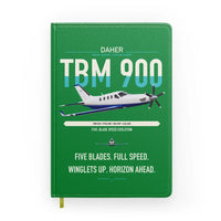 Thumbnail for Daher TBM 900 design on green notebook