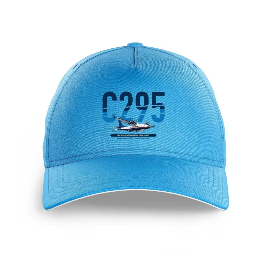 Airbus C295 MPA/ASW design on light blue printed hat
