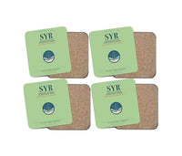 Thumbnail for Syracuse Hancock International Airport (SYR) design on light green 4 pieces set coaster