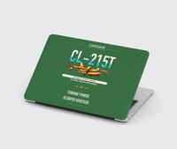 Thumbnail for Canadair CL-215T design on green MacBook case