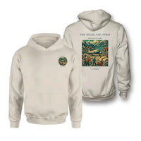 Thumbnail for VINTAGE G4097 - The Highland Strip - Double-Side Hoodie design on khaki double side