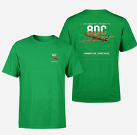 Thumbnail for IAR 80C design on green t-shirt, double-side print