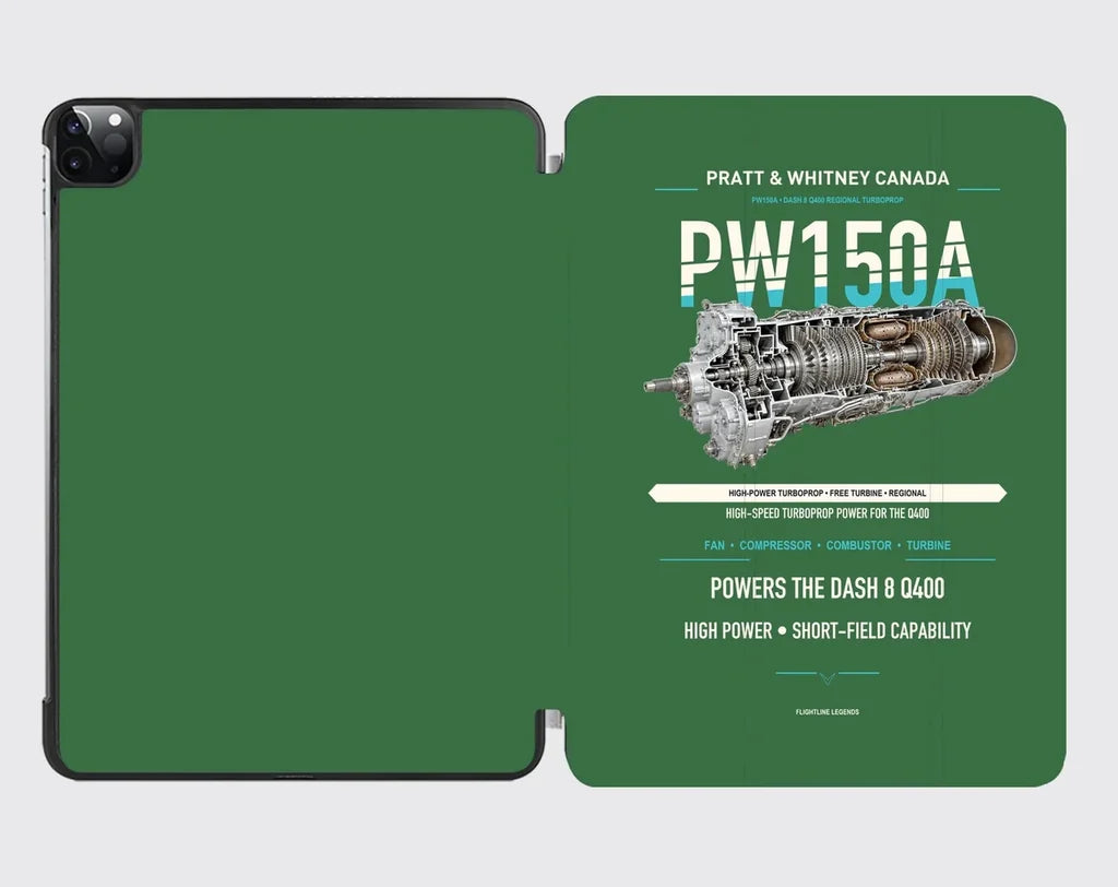 PW150A design on green ipad tablet case