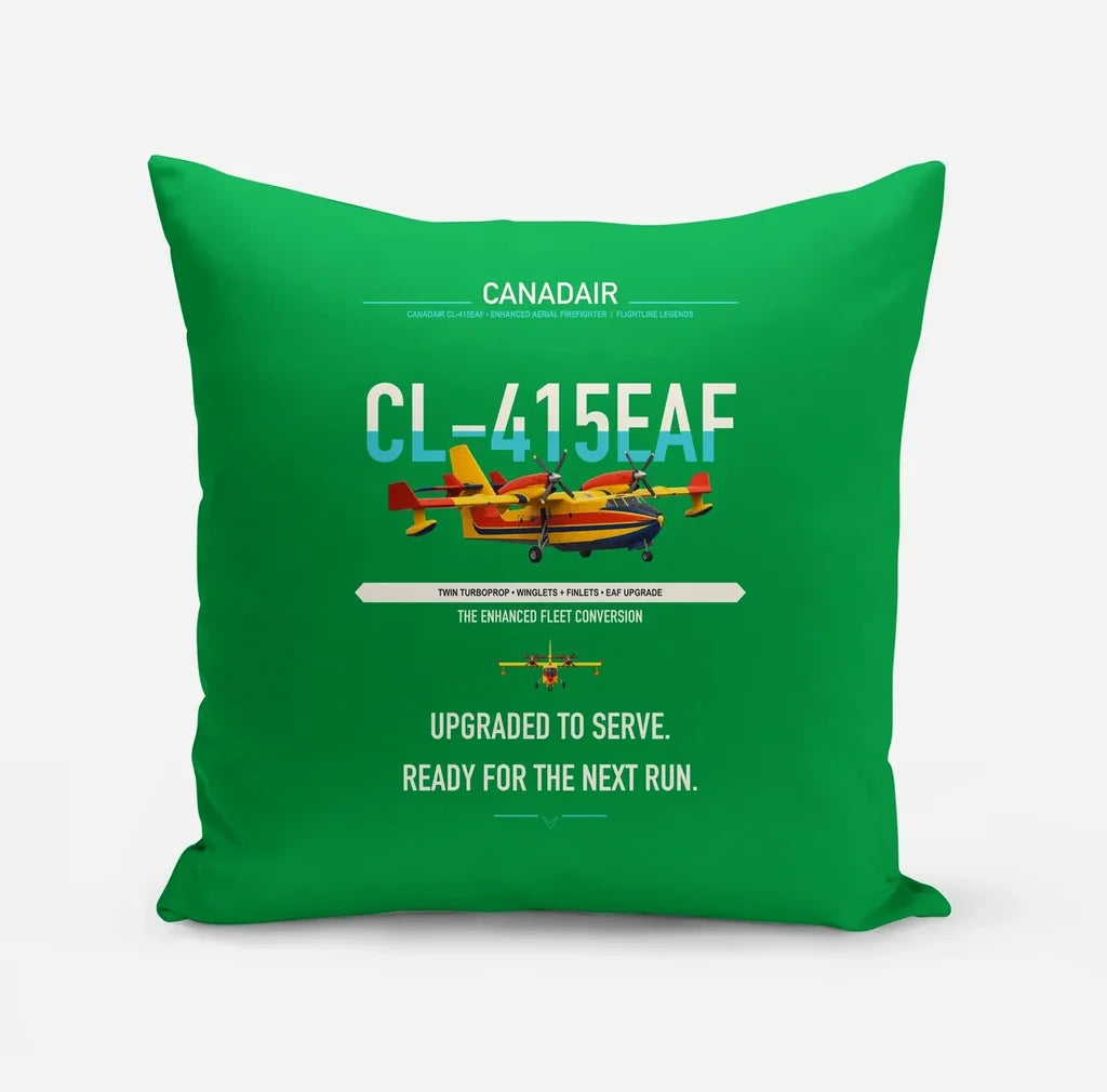 Canadair CL-415EAF design on green pillow
