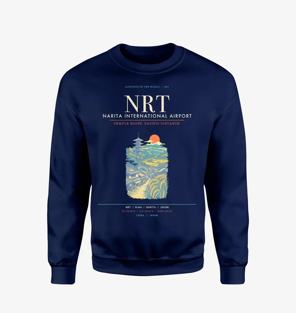 Narita International Airport Tokyo NRT Sweatshirt - Navy Blue