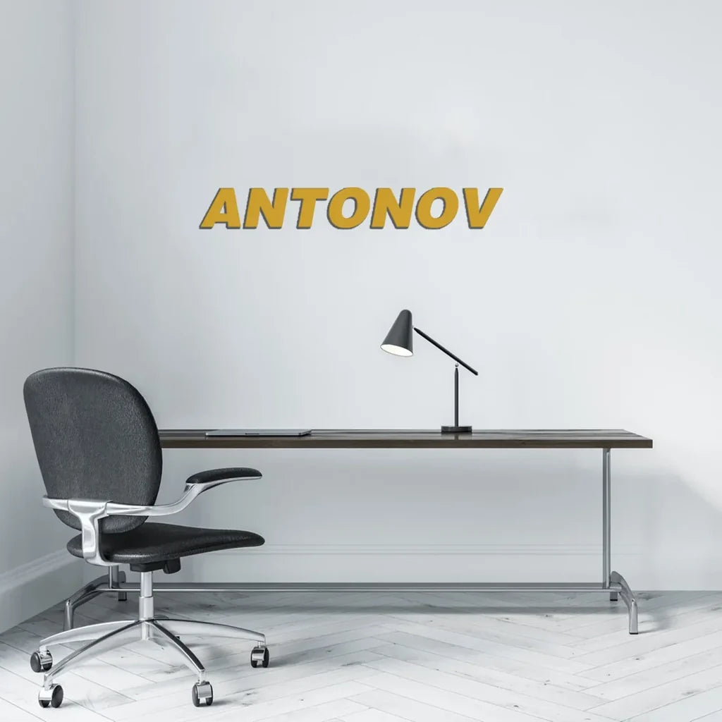 Customisable Antonov & Text Metal Sign - view 8