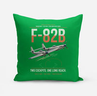 Thumbnail for F-82B Twin Mustang design on green pillow