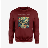 Thumbnail for VINTAGE G4141 - The Weather Wall - Designed Sweatshirts design on winered