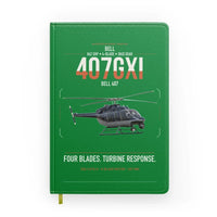 Thumbnail for Bell 407GXi design on green notebook