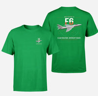 Thumbnail for Hawker Hunter F6 design on green t-shirt, double-side print