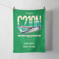 Thumbnail for Cessna T210N Centurion design on green towel