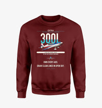 Thumbnail for Extra 300L design on wine red sweatshirt