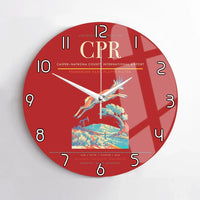 Thumbnail for Casper–Natrona County International Airport (CPR) design on red no frame wall clock