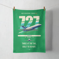 Thumbnail for Boeing 727-200 design on green towel