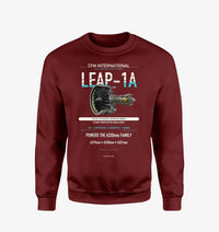 Thumbnail for CFM LEAP-1A design on wine red sweatshirt