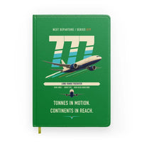 Thumbnail for Boeing 777F design on green notebook
