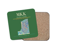 Thumbnail for Molokai Airport (MKK) design on green 1 piece coaster