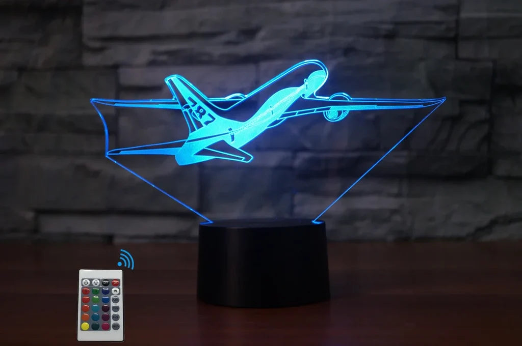 Customisable Boeing 787 3D Lamp - view 10