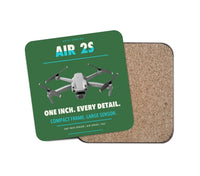 Thumbnail for DJI Air 2S design on green 1 piece coaster