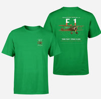 Thumbnail for Sopwith Camel F.1 design on green t-shirt, double-side print