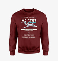 Thumbnail for Cessna Citation M2 Gen2 design on wine red sweatshirt