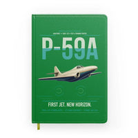 Thumbnail for P-59A Airacomet design on green notebook