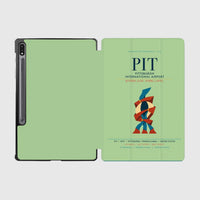 Thumbnail for Pittsburgh International Airport (PIT) design on light green samsung tablet tablet case