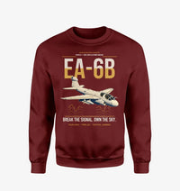 Thumbnail for EA-6B Prowler design on wine red sweatshirt