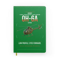 Thumbnail for Hughes OH-6A Cayuse design on green notebook