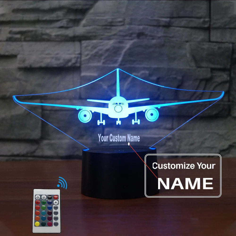 Customisable Airbus A350 3D Lamp - view 9