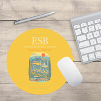 Thumbnail for Ankara Esenboga Airport ESB Mouse-Pad Round - Yellow