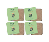 Thumbnail for Beijing Daxing International Airport (PKX) design on light green 4 pieces set coaster