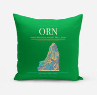 Thumbnail for Ahmed Ben Bella Airport (ORN) design on green pillow