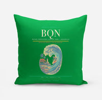 Thumbnail for Rafael Hernández Airport (BQN) design on green pillow